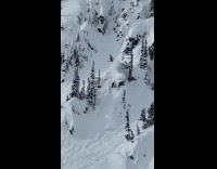 Man ski downhill and flips on ramp