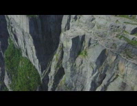 Collab DailyDoseOfInternet - Aerial drone video of Pulpit Rock Mountain