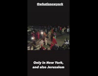 New Yorkers reenact the carrying of the cross