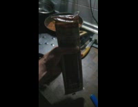 Man shows how to open pasta packaging