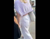 Family of duck walks on the sidewalk