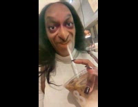 Woman accidentally uses scary face filter 