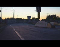 Vintage car drifts on a turn 