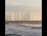 Guy attempts to surf fail big waves
