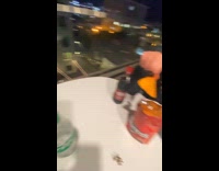 Friends doing wigs impression from lord of the rings