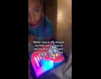 Girl tells sister girl texted chris