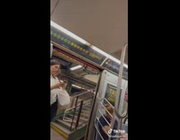 Hot cop walks up to guy on subway