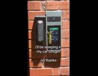 Mantis on the apartment door control screen