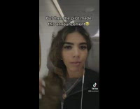 Collab BitchMP - Girl on airplane records funny pilot message okay lets go