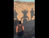 Guy t bags friend with shadow