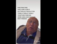 Grandpa pronounces pink girls glitter funny