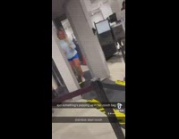 Crotch sets off security alarms in airport security scanner 