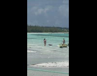 Guy black brief pose on table beach part 2