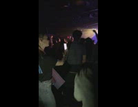 Girl records herself at concert