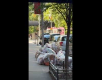 Man ride tall bike on the street