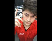 Red GNC shirt social distancing ghosting 