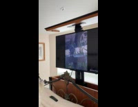 Puppy Attentively Watches Animal Clips on Television