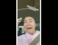 Girl crying because her dad sold her car 