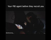 FBI agent watches guy catch cereal