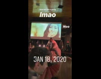 Jan 18 2020 woman on mechanical bull fail