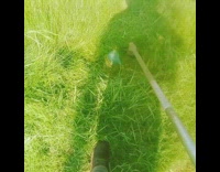 Filmer use grass cutter and found a weird jar