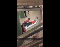 Guy touches genitals of friend laying back 