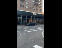 Collab WINY - Super Mario drive slingshot car street nyc - big park sign