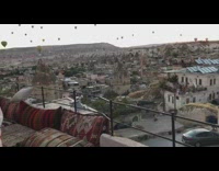 Girls dresses rooftop hot air balloons pt. 2