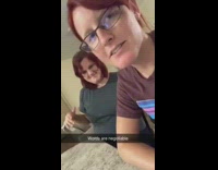 Girl sings without using words friend dances 