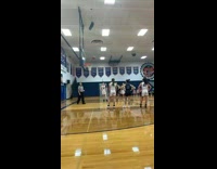 Guy scooby doo laugh during basketball game 