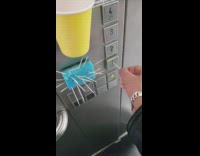 Toothpicks for elevator buttons yellow cup 