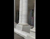 Person in unicorn furry outfit dances to Lil Nas