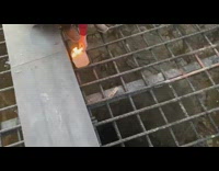 Man lights up gallon of gas fall deep pit