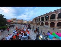 Carnival with float from movie up