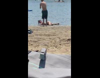 Bikini girl WAP dance lake paddle board