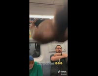 Collab BitchMP - Shirtless guy subway sit ups dance