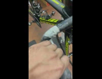 Bike handle broken by the humidity and sweat