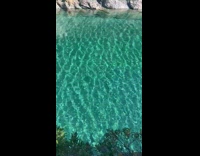 Clear blue green water
