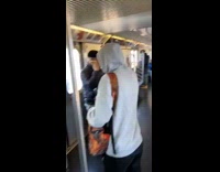 corona virus hand sanitizer brown backpack guy 