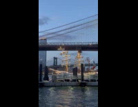 Mexican tall ship hits the Brooklyn bridge Part 3
