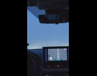 Person drive through road with no visibility