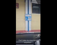 Coworker pretend disabled  walk for reserved parking