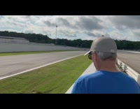 Biker drives fast on motorcycle 