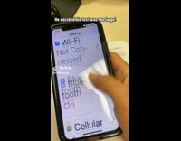 Mans phone text size at full setting 