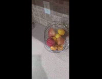 Fake apple with a clock in it