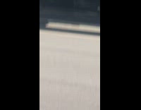 Bear and man statue pulled on street