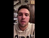 Collab BitchIG2 - Guy sticks out tongue closes mouth shakes