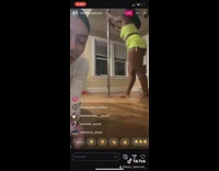 Girl jumps on pole fail instagram live 