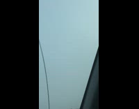 Car antenna wave really fast on bridge