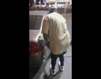 Guy tries to fill car far from station 